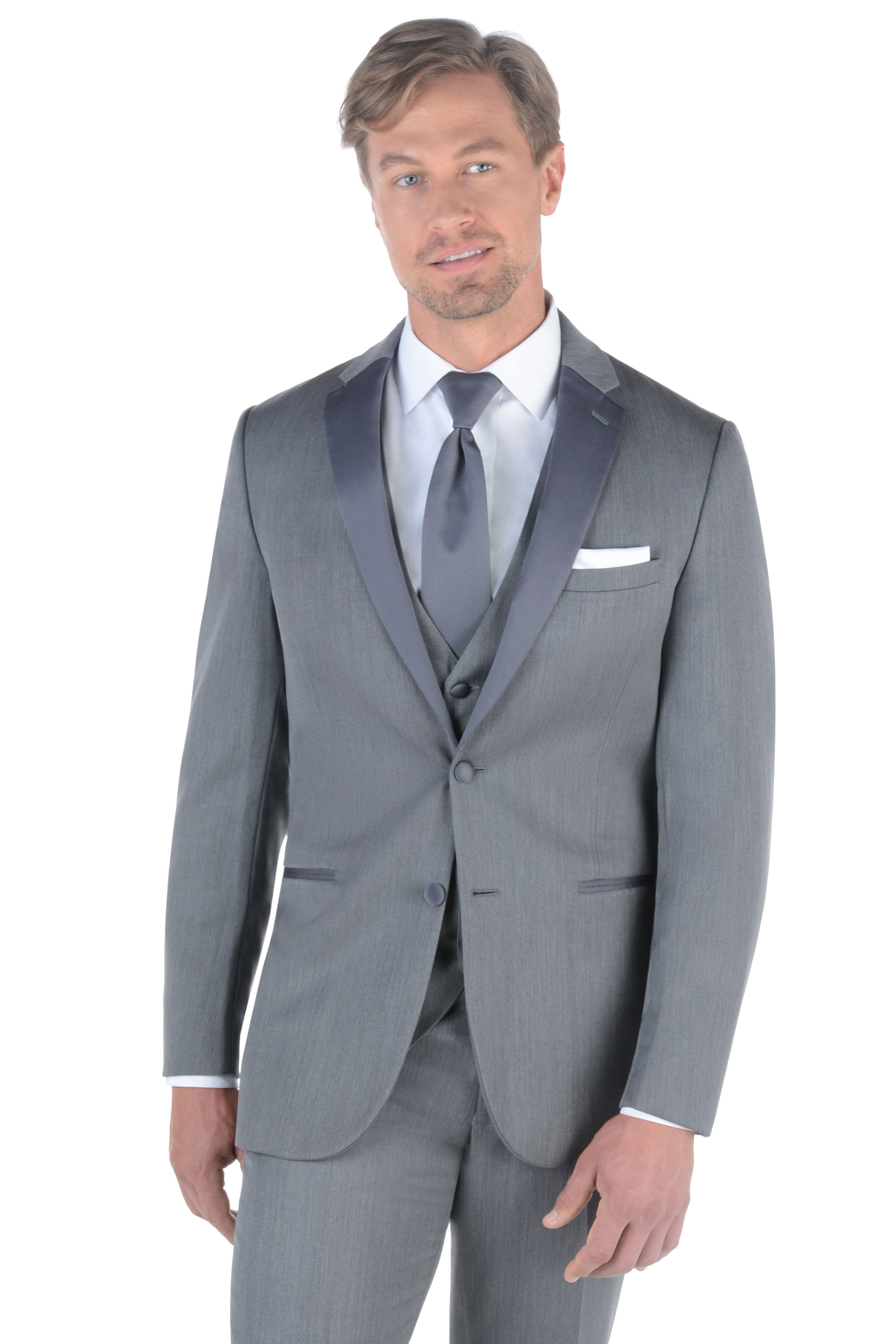 Grey Wedding Suit by Ike Behar | Savvi Formalwear