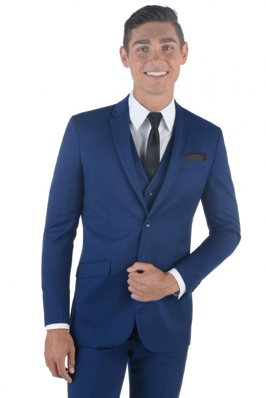 All Styles Oxford Blue Matteo Suit by Ike Behar