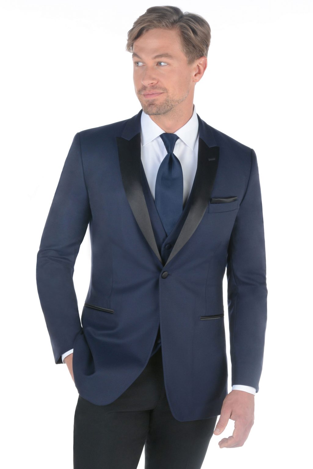 Navy Blake by Ike Behar | Savvi Formalwear