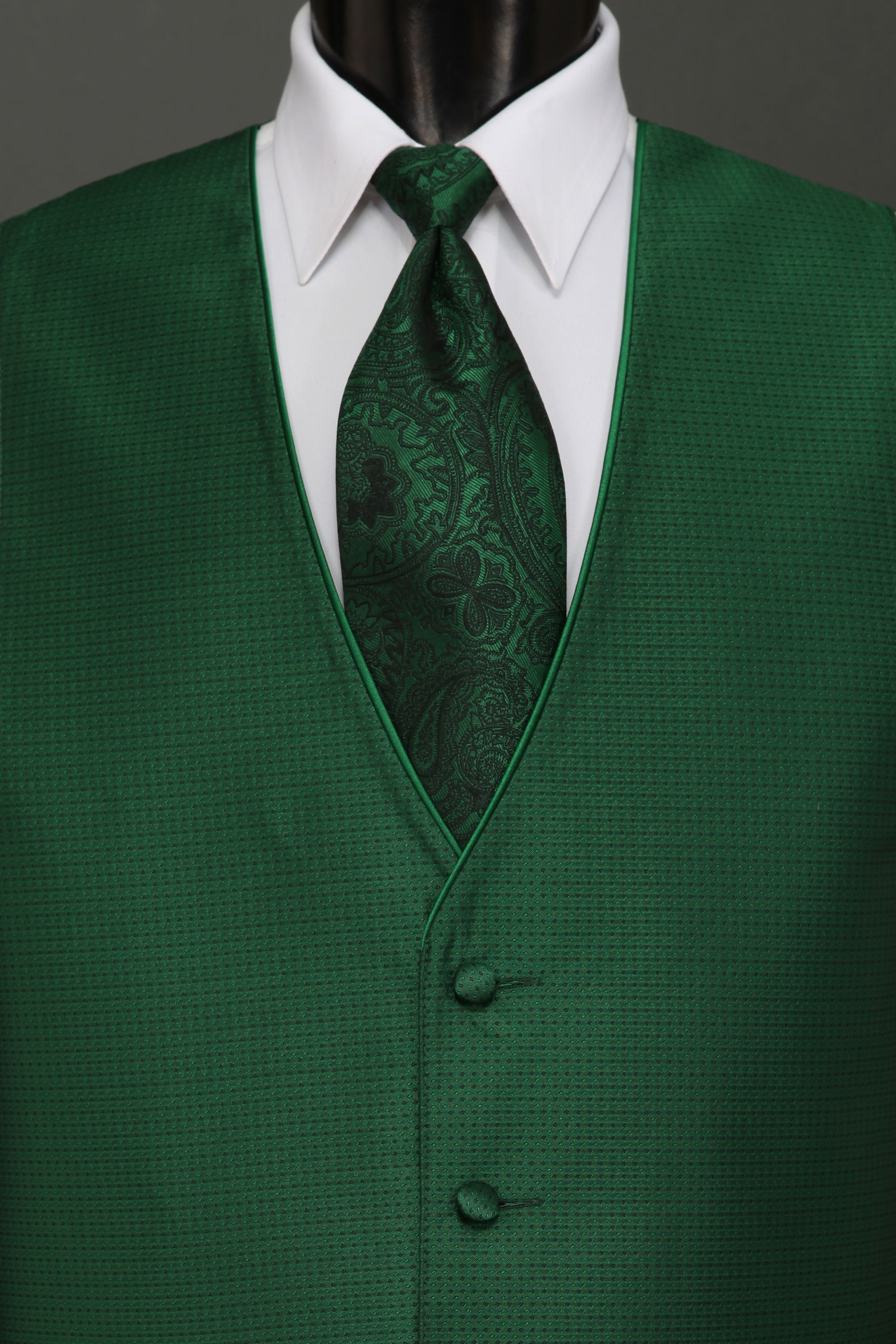 Emerald Sterling Vest | Savvi Formalwear