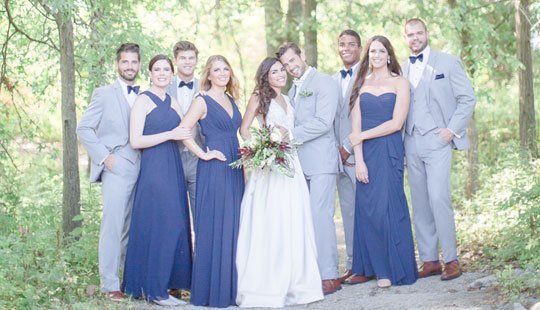 bride with bridal party